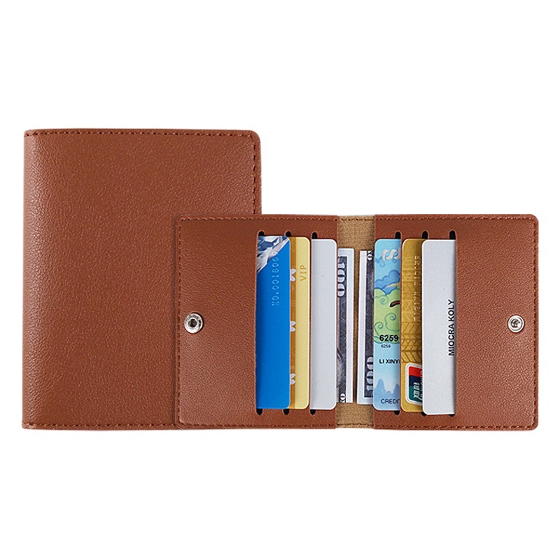Cross-border Spot Multicolor Card Bag Multi-card pu Leather Card Bag Large Capacity Card Bag High Color Value Unisex Card Bag