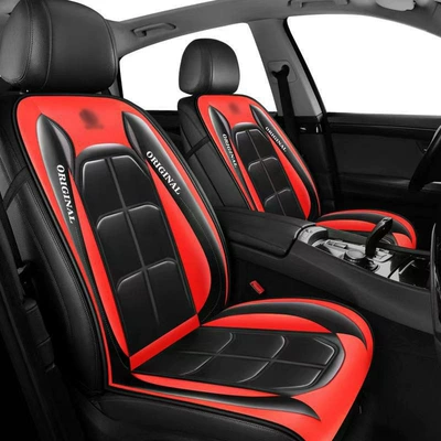 Seat cushion, seat cover, Cushion, Universal Leather Car Seat Cover - red-2