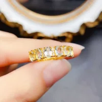 Новый натуральный морской синий сокровище кольцо S925 Серебряный инкрустированный основной камень 3*5 мм