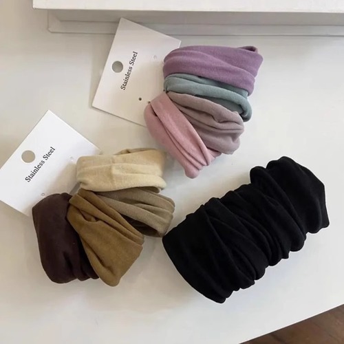 2025 New Wide Edge Seamless Hair Tie for Women Summer High Elastic Simple Headband for High Ponytail Hair Ribbon Hair Accessory