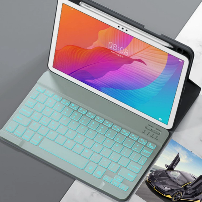 Bluetooth-клавиатура-кейс, совместим с iPad Pro 11 и несколькими моделями iPad, подсветка и магнит