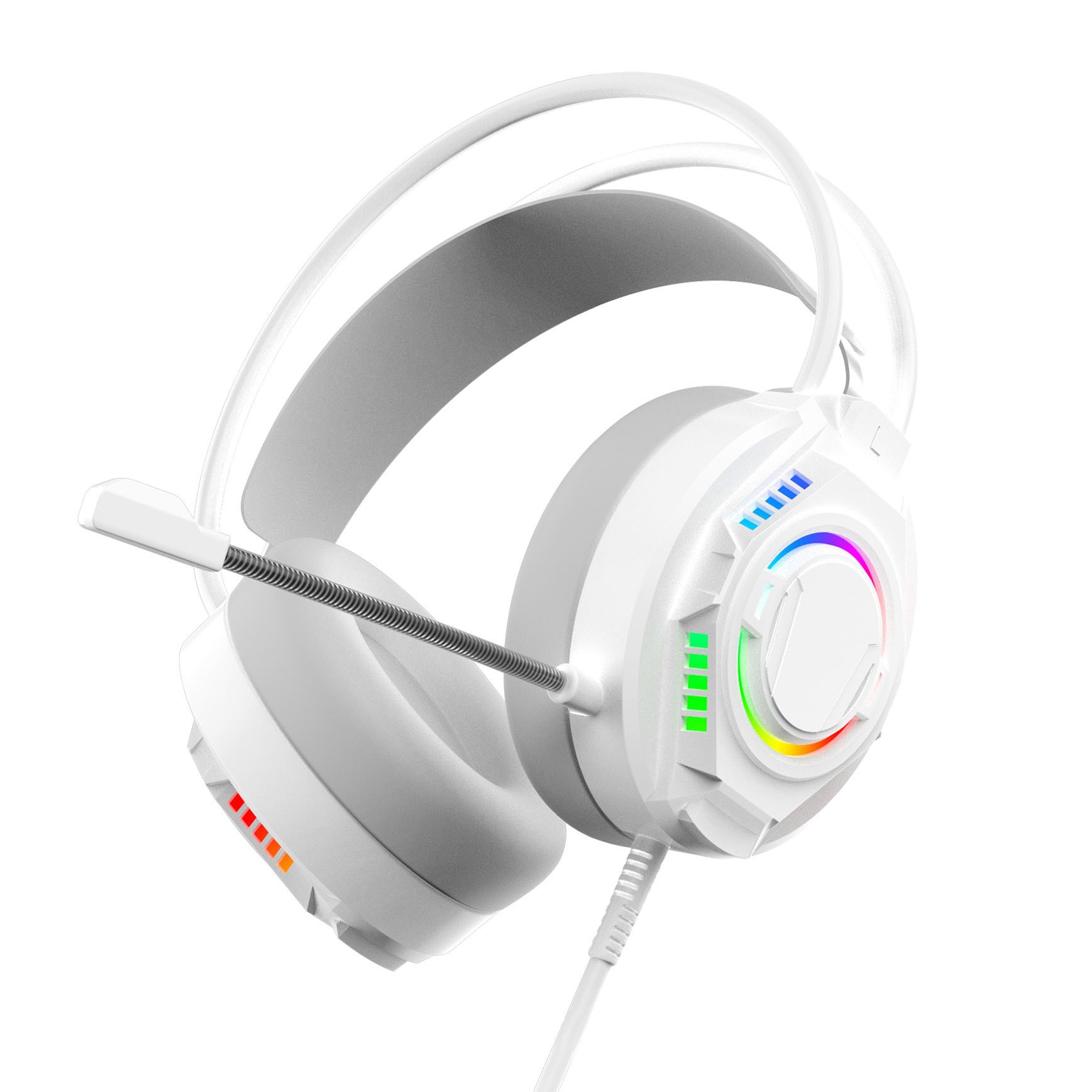 Transfronterizo al por mayor 502 auriculares de computadora con cable 7.1 auriculares USB estéreo auriculares de reducción de ruido