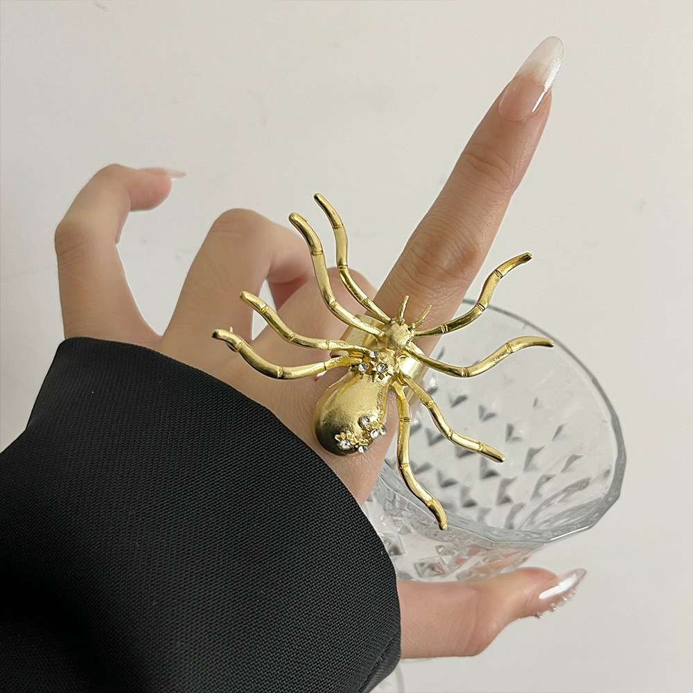 20g Weight Jewelry Set Classification 1 Set Quantity Holiday, Banquet Occasion Alloy Material Spider Pattern Women's Gender Sphere, Plating Design Casual, Elegant, Lady Style Casual Elegant Lady Spider Alloy Sphere Plating Women's Jewelry Set 3