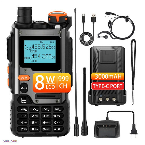 Walkie-talkie Baofeng UV-K68 de 6 bandas, con TYPE-C, portátil, de alta potencia, inalámbrico, para exteriores, comercialización transfronteriza.