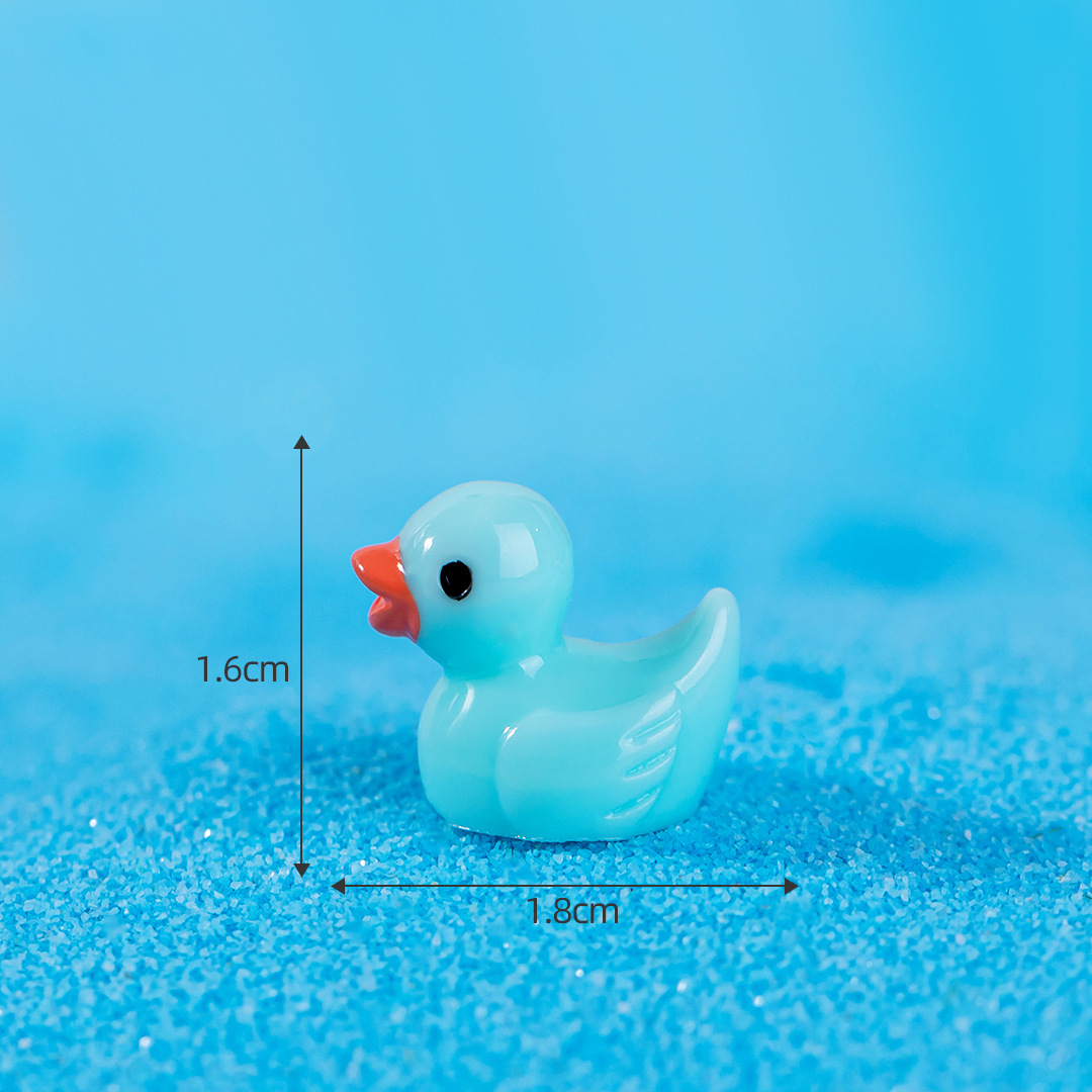 Nueva decoración de micro paisaje proceso de resina patito multicolor transfronterizo Hayao Miyazaki accesorios de bricolaje pecera de carne