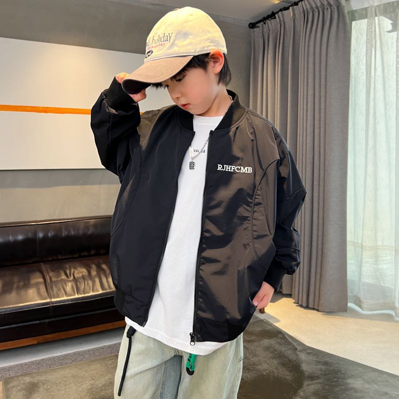 男童外套春秋款2025新款儿童春装棒球服大童春季夹克帅气上衣潮|undefined