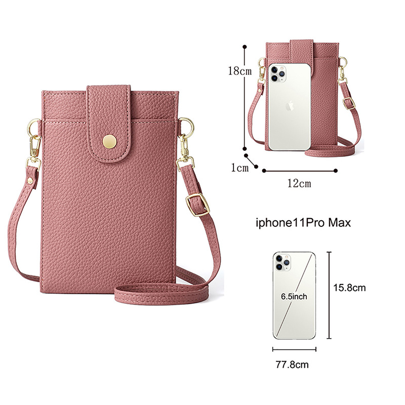 New mobile phone bag crossbody mobile phone bag vertical coin purse halter mini bag