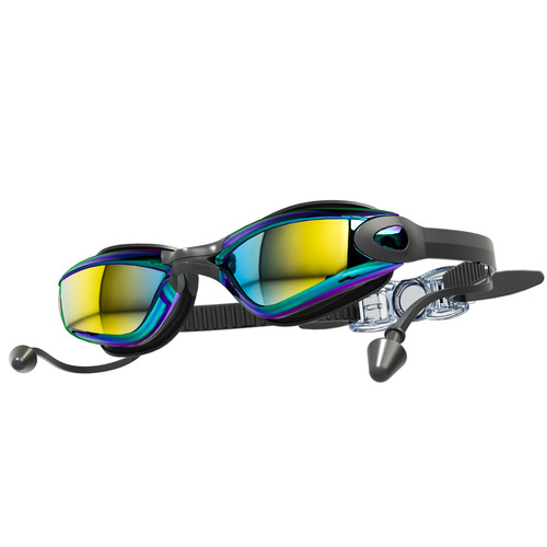 Swimming Goggles for Adults, Waterproof, Anti-Fog, High Definition Large Frame, Electroplated Swimming Goggles, Wholesale, Myopia Protective goggles, Unisex, Cross-border