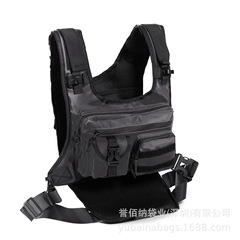 现货跨境亚马逊户外战术胸包多功能背心多口袋运动跑步马甲骑行包