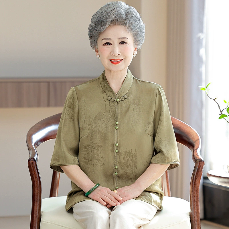 Среднего и пожилого возраста женская мама летняя рубашка