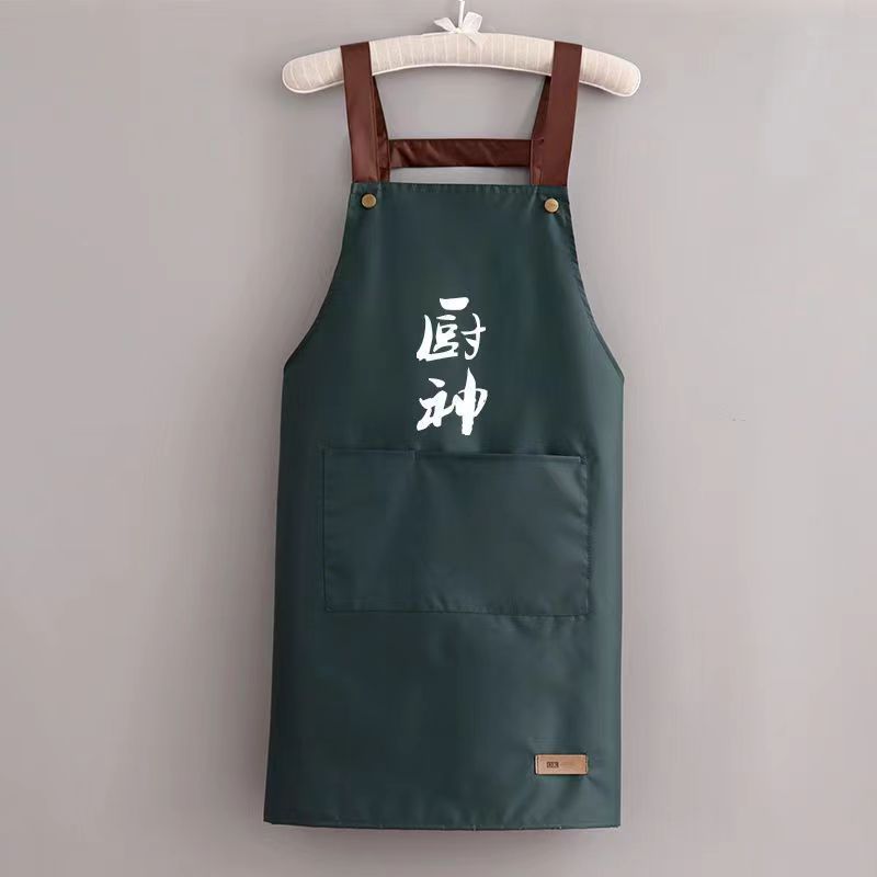 夏の女性料理エプロン家庭用キッチン防水防油薄いタイプ汚れに強い作業服男性はロゴを印刷することができます|undefined