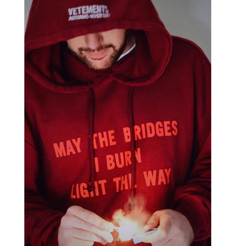 European and American fashion brand hip hop Kanye American fashion high street star fleece-lined hoodie hoodie hoodie