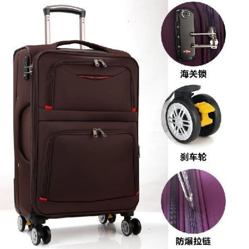 Oxford maleta de tela universal rueda caja de viaje para estudiantes de sexo masculino y femenino caja de cifrado caja de tela pulgada pulgada