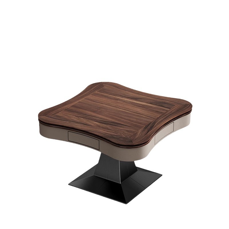Mesa de centro de mahjong de madera maciza italiana, sala de estar, mesa de comedor de alta gama para el hogar, mesa de comedor integrada, automática, silenciosa, venta directa de fábrica