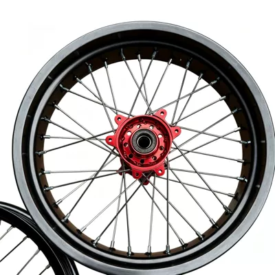 Motorcycle wheel hub | aluminum alloy rims - rear-wheel-hub-core-is-red