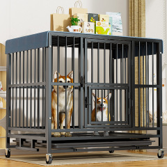 犬ケージ中型大型犬室内トイレ付辺牧ペットケージ小型犬ラブラドール金毛犬ケージ