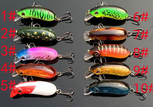 Fishing bait, fish hook, fishing gear, Lua Bait Minnow 5cm/7.5g Cub Monster Lua Bionic Bait