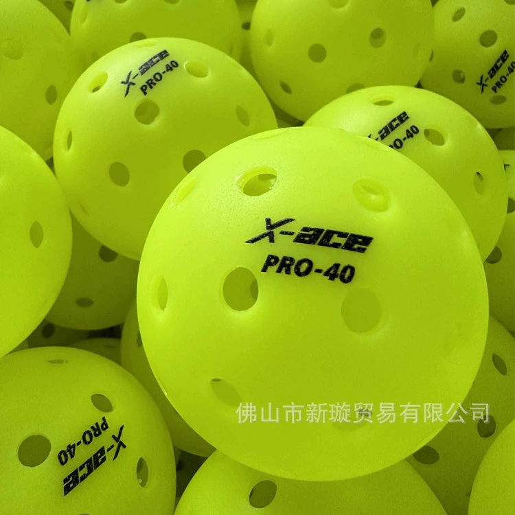 Многоотверстный мяч для пиклбола X-ACEPRO-40, 40 отверстий, 74 мм, изготовленный методом ротационного формования