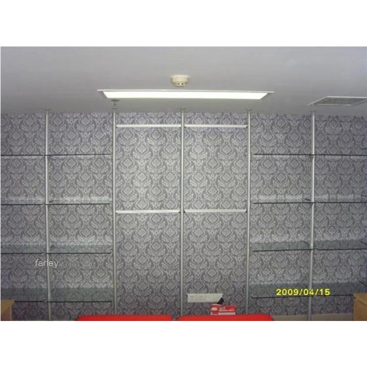 靠墙玻璃层板货架 商品展示货架 店铺商场专卖店样品间陈列架