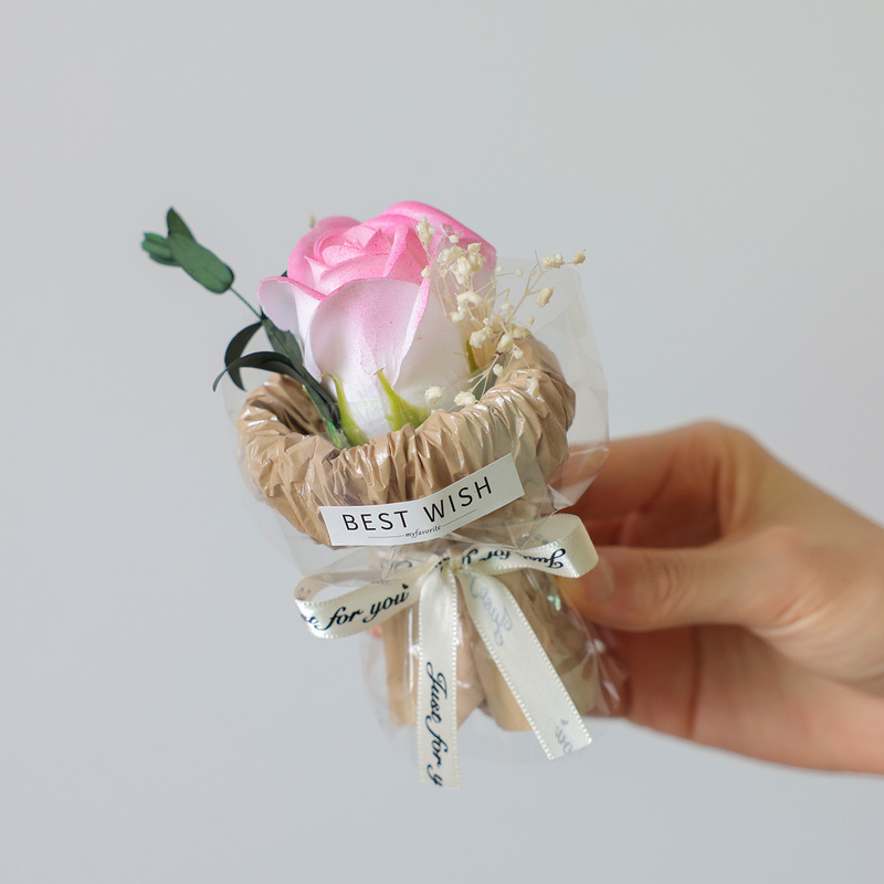 迷你玫瑰花束香皂花口袋花束永生花女生见面礼物生日礼物mini伴手|undefined