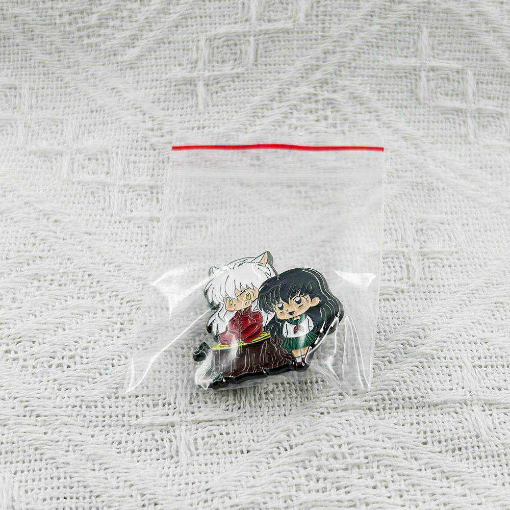Classic Anime Character Brooches, Couple Enamel Pins, Cute Cartoon Character Badges, Decorative Accessories, Fun Gifts