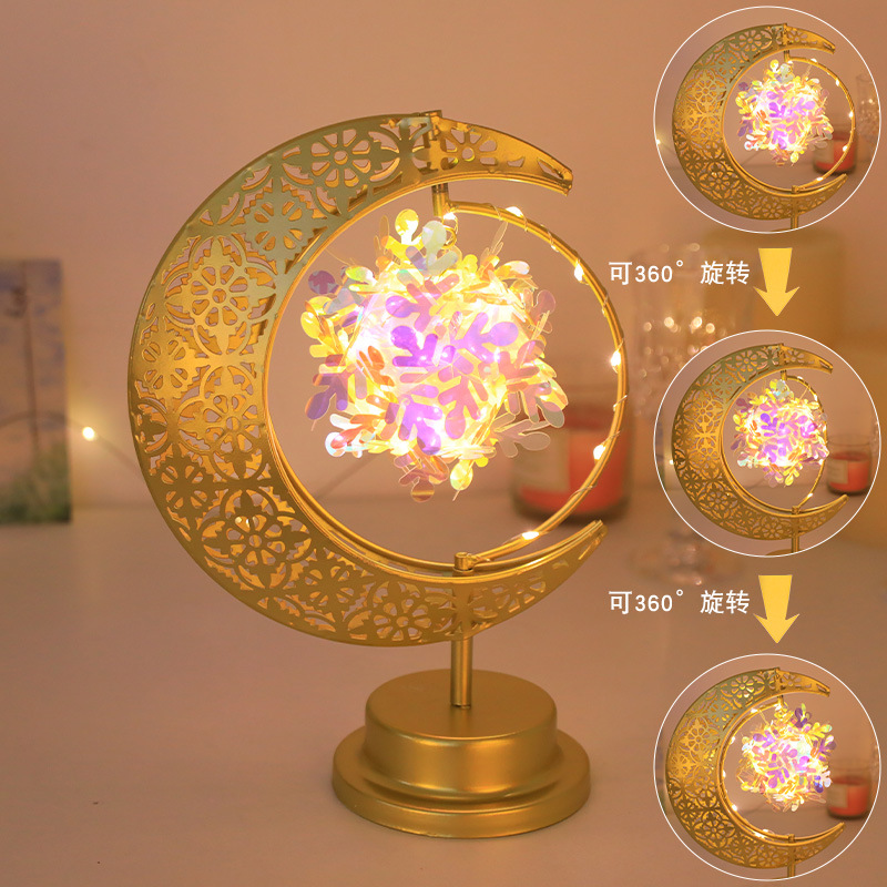 회전하는 매달린 눈송이