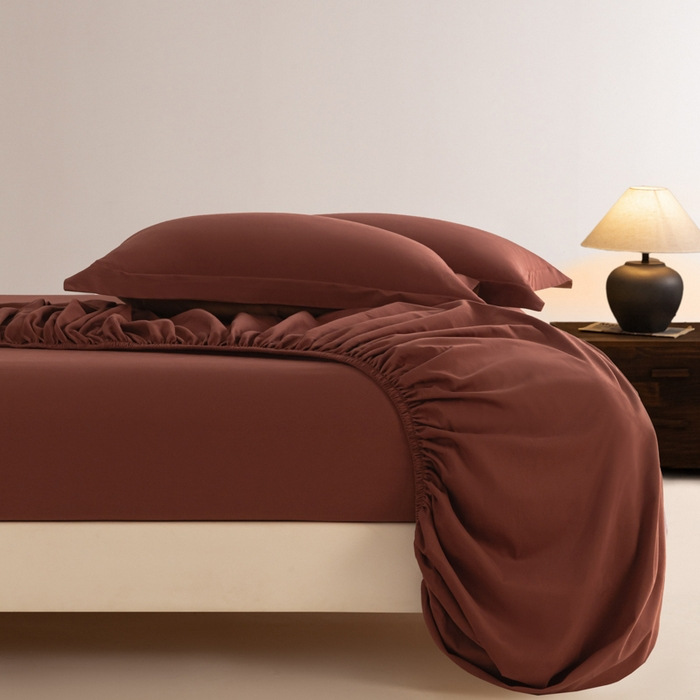 High-End Long-Staple Cotton Satin Fitted Sheet, Thickened Brushed Cotton Fitted Sheet, Pure Cotton Pillowcase, Bed Cover, Mattress Cover, Gift Wholesale