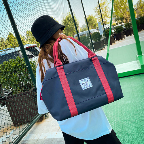 Travel bag, handheld short trip travel bag, large capacity luggage bag, Oxford cloth, lightweight and breathable yoga and fitness bag