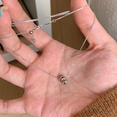モダンレトロ 3 リングペンダントネックレス鎖骨チェーン女性のヴィンテージニッチデザインアクセサリー 2025 新しいスタイル