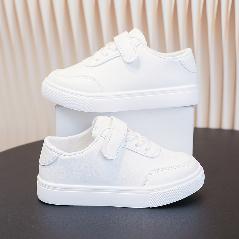 Children's White Shoes for Boys and Girls, Low-Cut Sneakers, Spring and Autum Student Performance Shoes, Soft-Soled Baby Export Casual Kidsren's Shoes