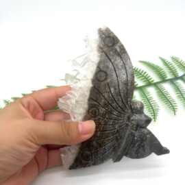 白水晶晶簇仙子水晶雕刻件摆件办公室家居水晶工艺品摆件厂家批发