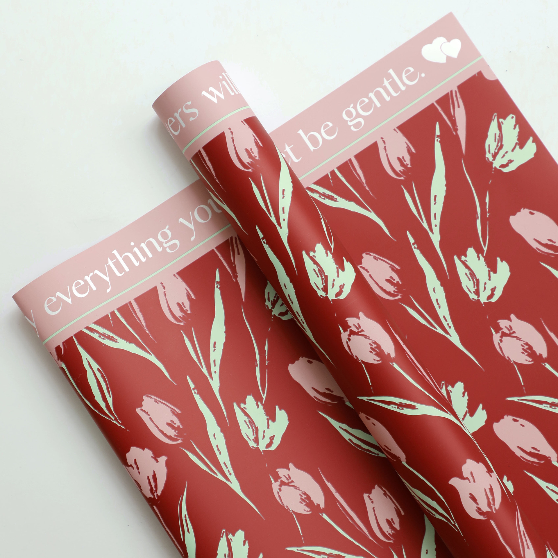 Flor Xi plum paper tulipán lenguaje flor embalaje di buquete regalo película impermeable floral flor embalaje de flores