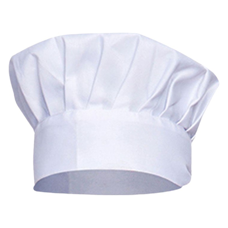 Hotel chef hat kitchen cake shop noodle food factory cloth hat men's and women's work hat pleated mushroom hat White