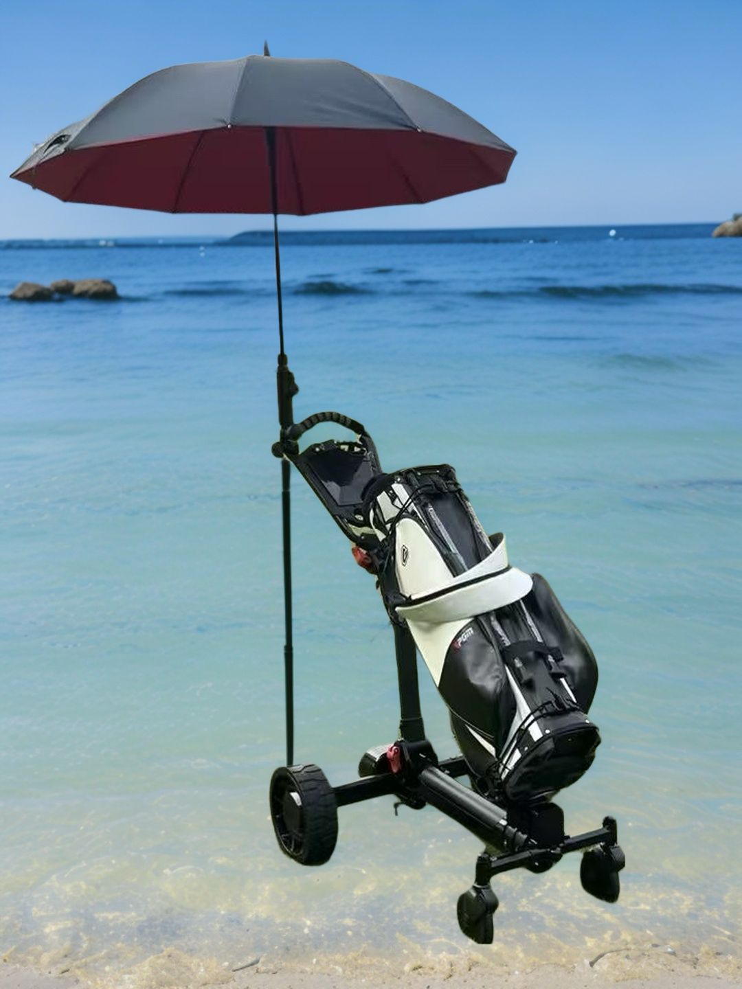 Sikute T3 four-wheel intelligent automatic follow adult golf bag car folding small