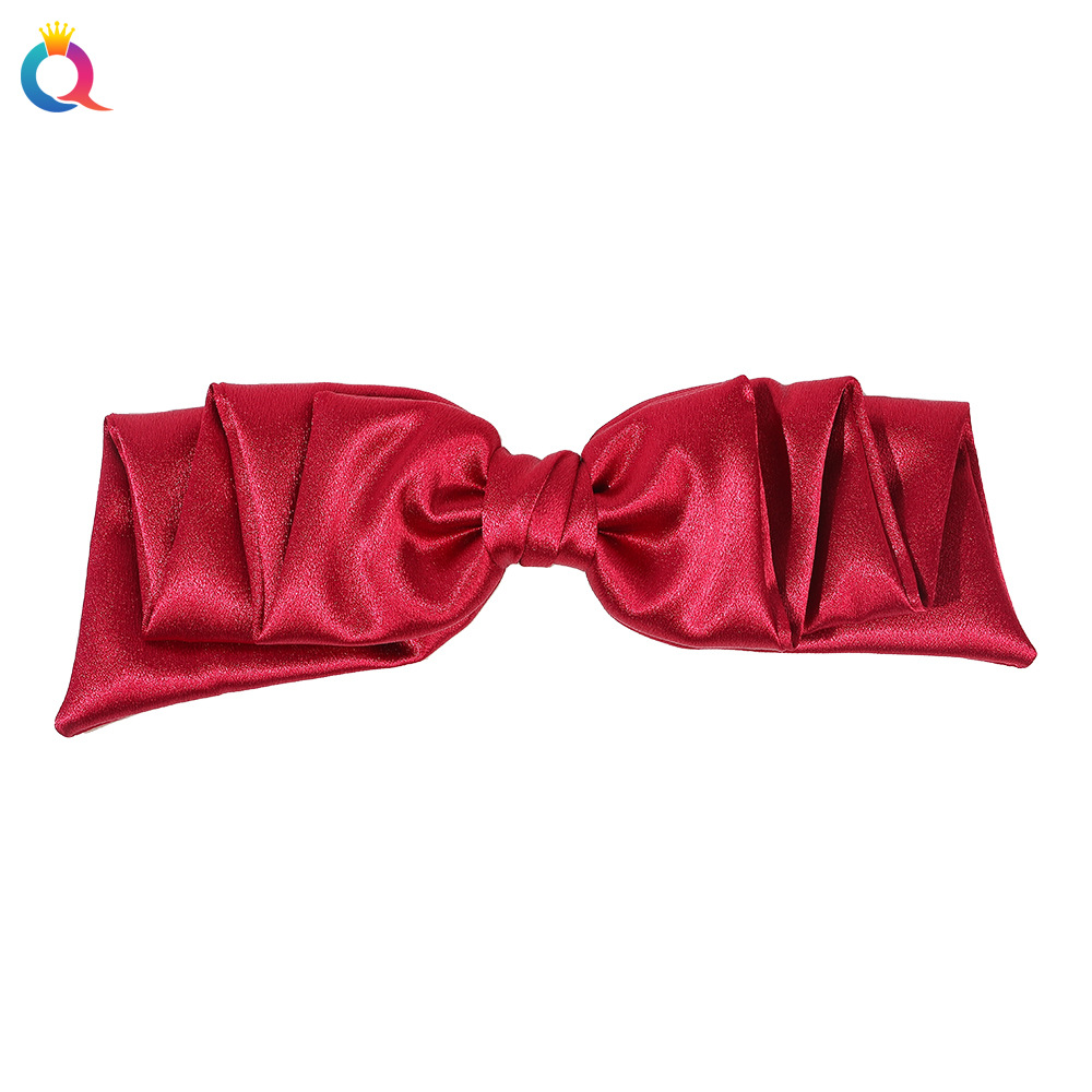Women's Lady Korean Style Bow Knot Cloth Rhinestone Hair Claws display picture 7