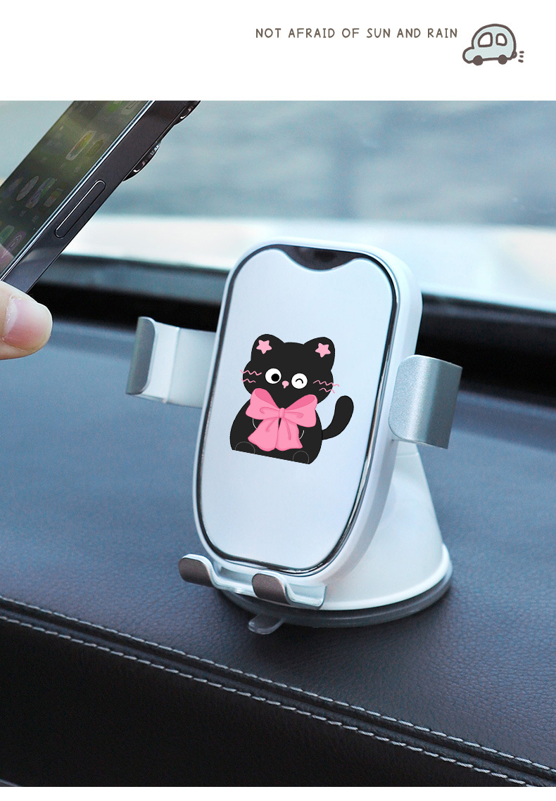 Car Mobile Phone Holder Car Dashboard Suction Cup Fixed Anti-Shake Navigation Car Support Bracket Special Car Interior for Women
