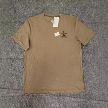 外贸批发重磅男女同款短袖T恤夏季实体店尾货宽松修身休闲风品牌