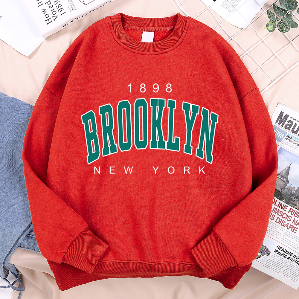 1898 Brooklyn New York Printing Clothes Man Pullover Fleece