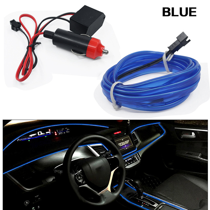 Car atmosphere light car interior led light bar usb atmosphere Cold Light Car modification wiring-free wireless light strip