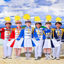 中小学生升旗手服装鼓号服儿童仪仗队管乐队表演幼儿园演出服男女