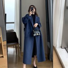 2025新款毛呢外套女中长款胖MM显瘦宽松高端洋气过膝大码女呢大衣