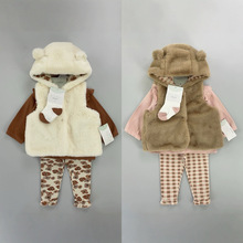 ��һ��������PL babyŮ��4������ë�R��baby girl outfit4pcs set