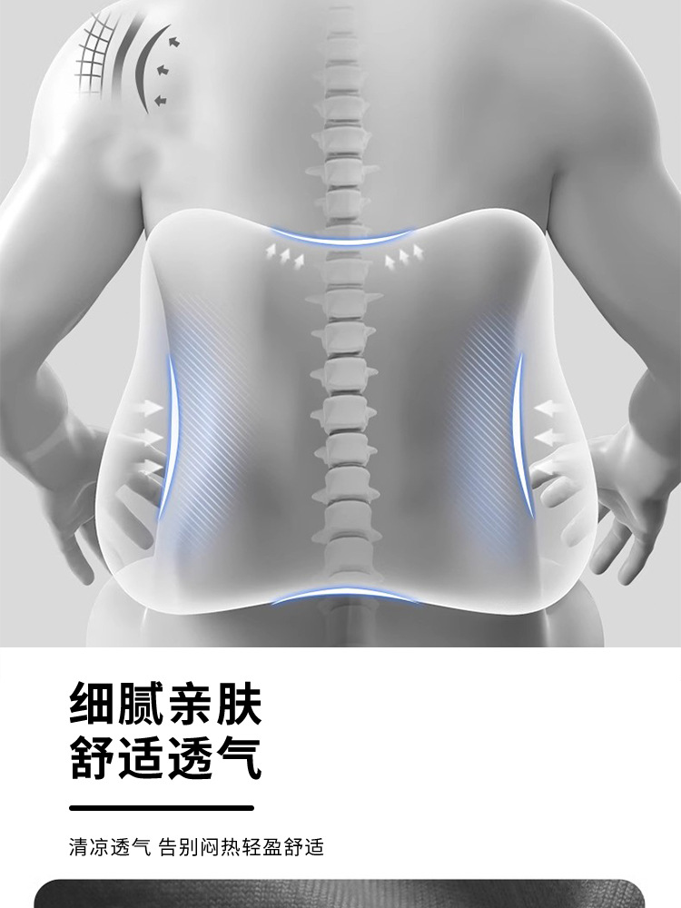 New Cushion for Office Long Sitting, Beauty Hip Pad, Lumbar Support, Memory Foam Slow Rebound Breathable Cushion, High Waist