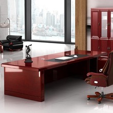 合肥办公家具厂办公家具油漆老板桌总裁桌现代大班台经理桌实木贴