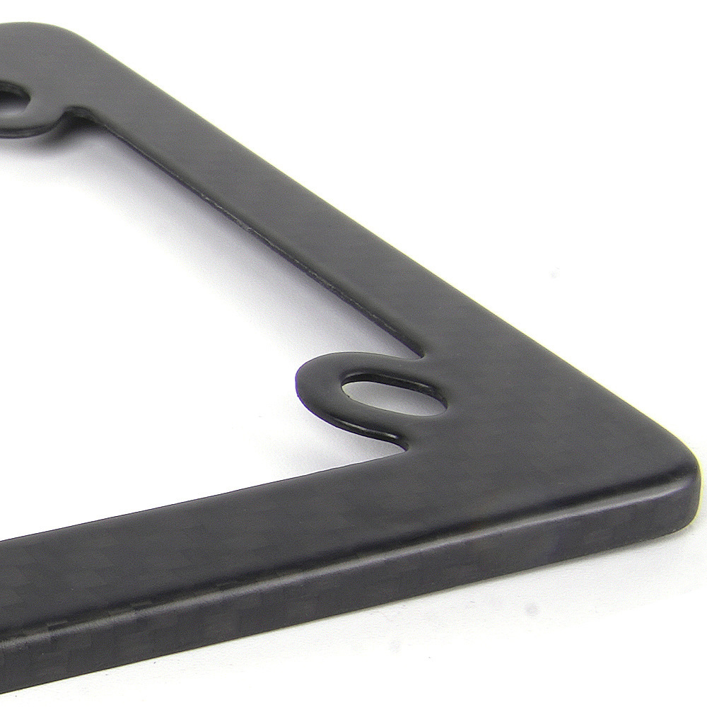 Us Standard 4-Hole Motorcycle License Plate Frame, Matte Dry Carbon License Plate Frame, Us Standard License Plate Holder Modification Accessories