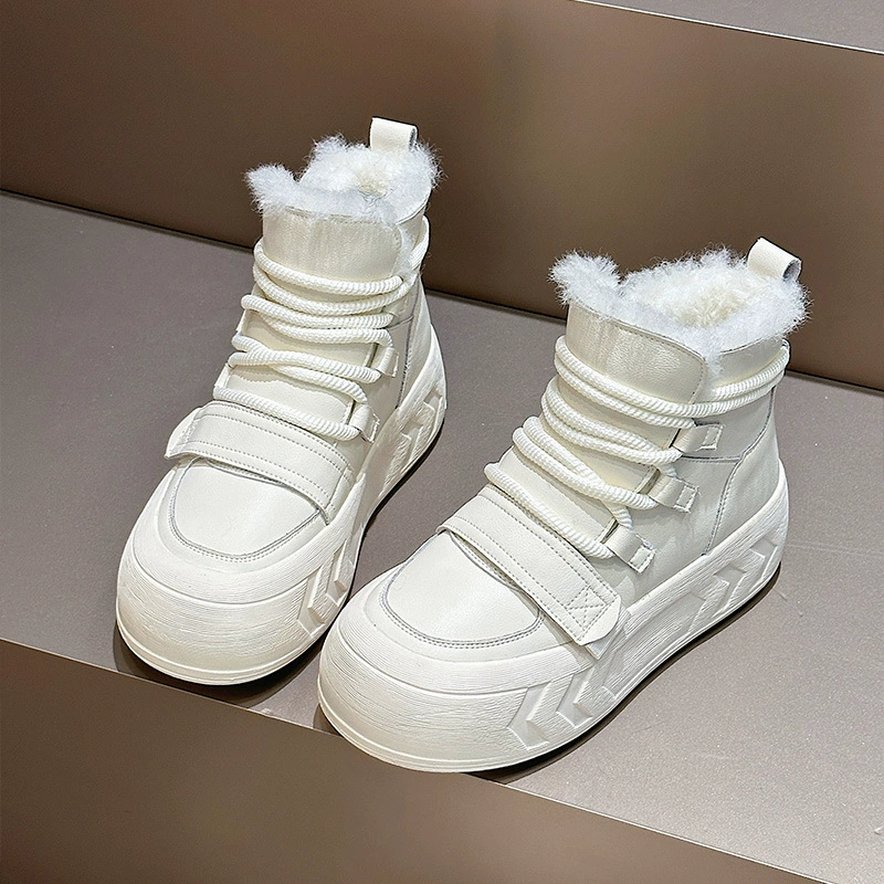 Низкие зимние ботинки (Martens) женские теплые повседневные ботинки, подкладка из искусственного меха, 35–40 EU