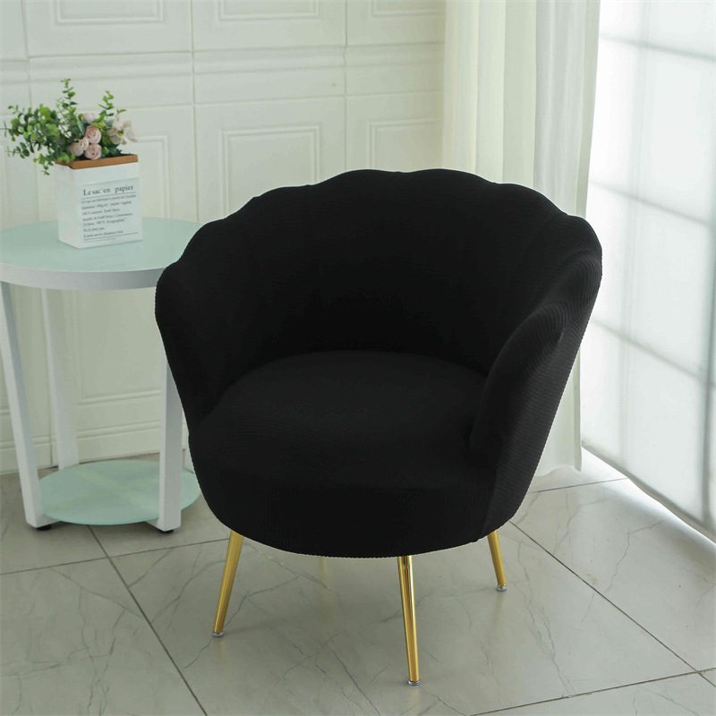 Cubierta de silla de pétalo nuevo jacquard elástico Four Seasons Universal maquillaje silla palillos cubierta arco anti-gato cero