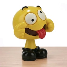 定制摇头摆件表情包树脂公仔车载小摆件礼物卡通盲盒桌面公仔礼物