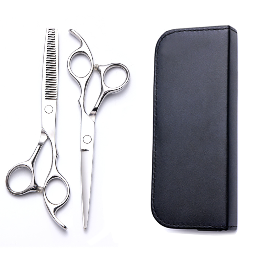 Corte de pelo tijeras transfronterizas amazonas color tijeras de dientes planas cortadas delgadas frange tijeras divisorias fábrica de tijeras al por mayor set de tijeras de peluquería