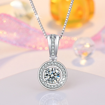 the republic of korea Korean Edition Necklace Full bore Transmigration Pendant ins Simplicity have cash less than that is registered in the accounts fashion clavicle jewelry Accessories Jewelry